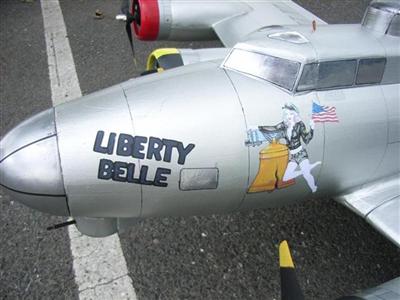 Nose art,
                not scale